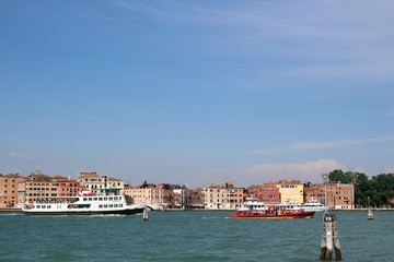 Fototapeta na wymiar In der Lagune von Venedig.
