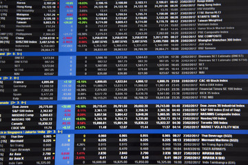 Fototapeta premium Analysts make a profit with a graph.