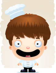 Cartoon Boy Chef Smiling
