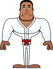 Cartoon Sad Karate Man