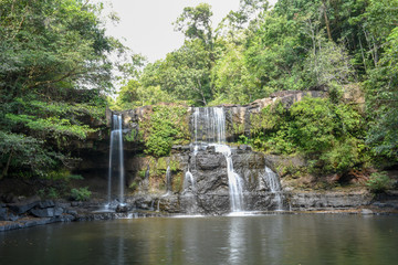 Klongchao waterfall in Koh kood island, Thailand