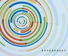 Circular lines, circles, geometric abstract background