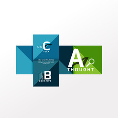 Infographic option banner