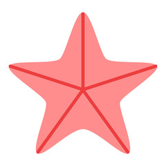 Isolated seastar icon