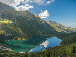Naklejka na ściany i meble Lake Morskie Oko in Tatras, Zakopane, Poland