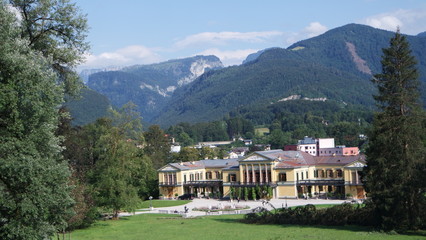 Fototapeta na wymiar The Kaiservilla in Bad Ischl was nice summer residence of Emperor Franz Joseph and Empress Sisi Elizabeth in Austiria