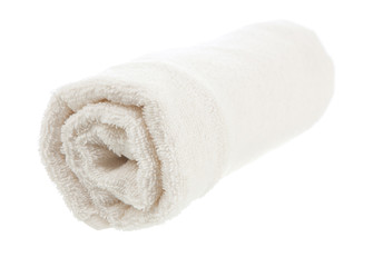 Fototapeta na wymiar Pile of white towels