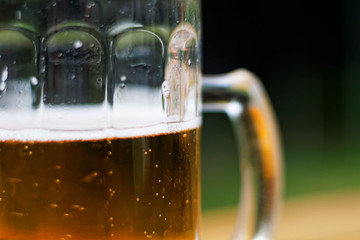 Glass of lager beer