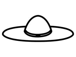 Isolated summer hat icon