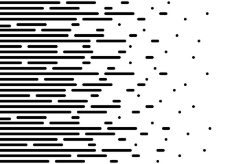 Halftone gradient lines Speed abstract pattern Isolated object on white background vector illustration