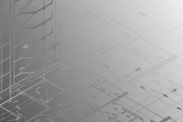 Background of architectural technical drawing