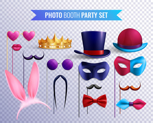 Photo Booth Masks Set