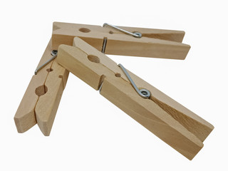 wooden clothespins