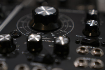 Fototapeta na wymiar modular synthesizer