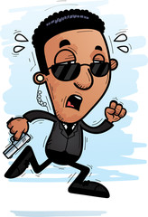 Exhausted Cartoon Black Agent