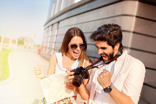 Happy couple take a best shoot ever