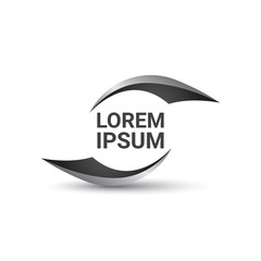 blade circle vector logo design template, shell icon, propeller sign, whirl symbol, vector illustration