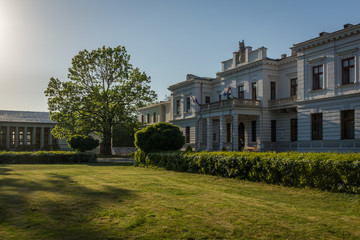 Palace of the Lubomirski Princes and monastery in Szymanow, Mazowieckie, Poland