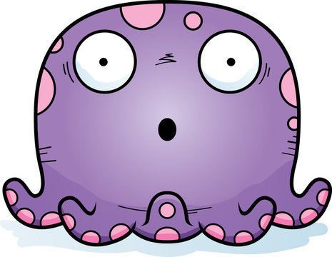recommend clip art: Surprised Little Octopus