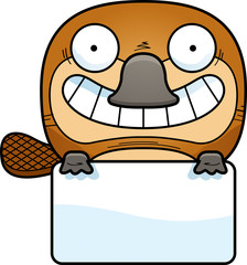 Cartoon Platypus Sign