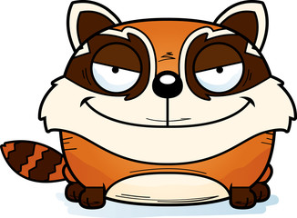 Cartoon Sly Red Panda