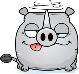 Cartoon Goofy Rhinoceros