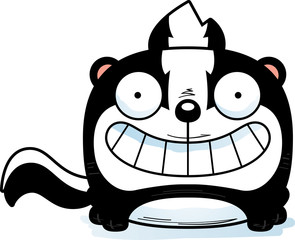 Cartoon Skunk Smiling
