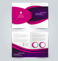 Abstract flyer design background. Brochure template. Can be used for magazine cover, business mockup, education, presentation, report. Pink and purple color.
