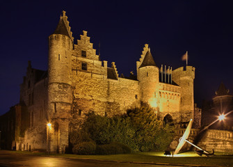 Het Steen in Antwerp. Belgium