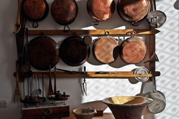 Pentole in Rame e Accessori da Cucina inizio '900 - attrezzi da cucina