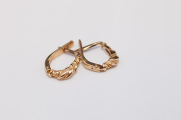 gold earrings