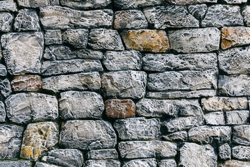 Grey stone bricks wall texture