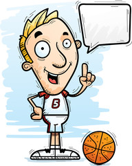 Cartoon Basketball Player Talking