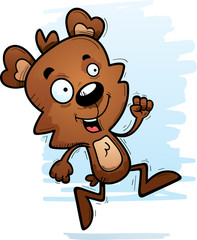 Cartoon Male Bear Running