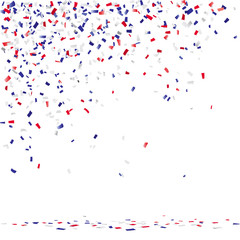 CONFETTIS RECTANGLES TRICOLORES