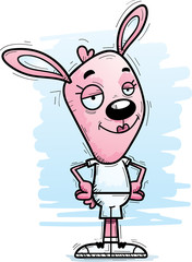 Confident Cartoon Bunny