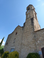 Fototapeta premium Mieras /Mieres, pueblo de la provincia de Gerona (Cataluña,España) ubicado en la comarca de la Garrocha. Pertenece al Parque Natural de la Zona Volcánica de la Garrocha