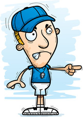 Angry Cartoon Man Coach