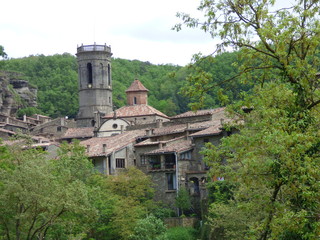 Naklejka premium Rupit y Pruït​, pueblo de Barcelona ( Cataluña,España) de la comarca de Osona al este de la Sierra de Cabrera