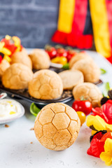 Weltmeister Burger brot in Ball form