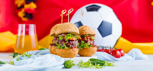 Weltmeister Burger brot in Ball form