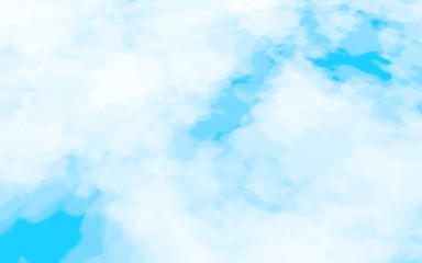 Background of abstract white color smoke isolated on blue color background. The wall of white fog