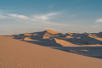 Fototapeta na wymiar dunes and sand in desert landscape