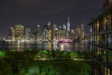 Fototapeta premium Lower Manhattan from Brooklyn