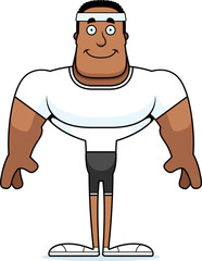 Cartoon Smiling Fitness Man