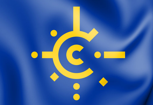 3D Flag of Central European Free Trade Agreement.