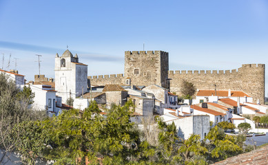 Fototapeta na wymiar a view of Terena town and the castle (Municipality of Alandroal), District of Evora, Portugal