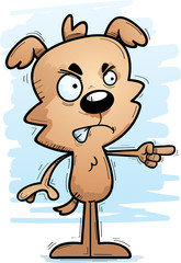 Angry Cartoon Male Dog