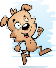 Cartoon Male Dog Running