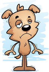Sad Cartoon Male Dog